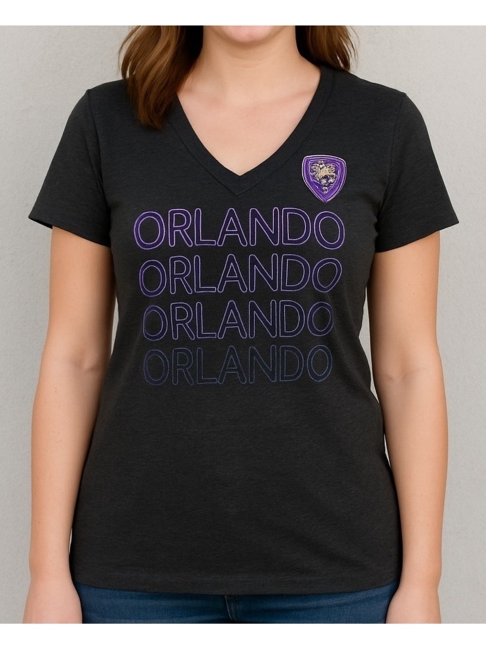 MLS Orlando City Grey & Purple Tee